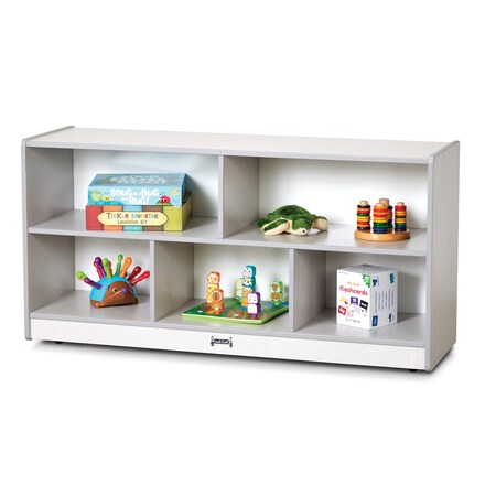 Jonti-Craft Rainbow Accents Toddler Single Mobile Storage Unit, Gray 0324JCWW000